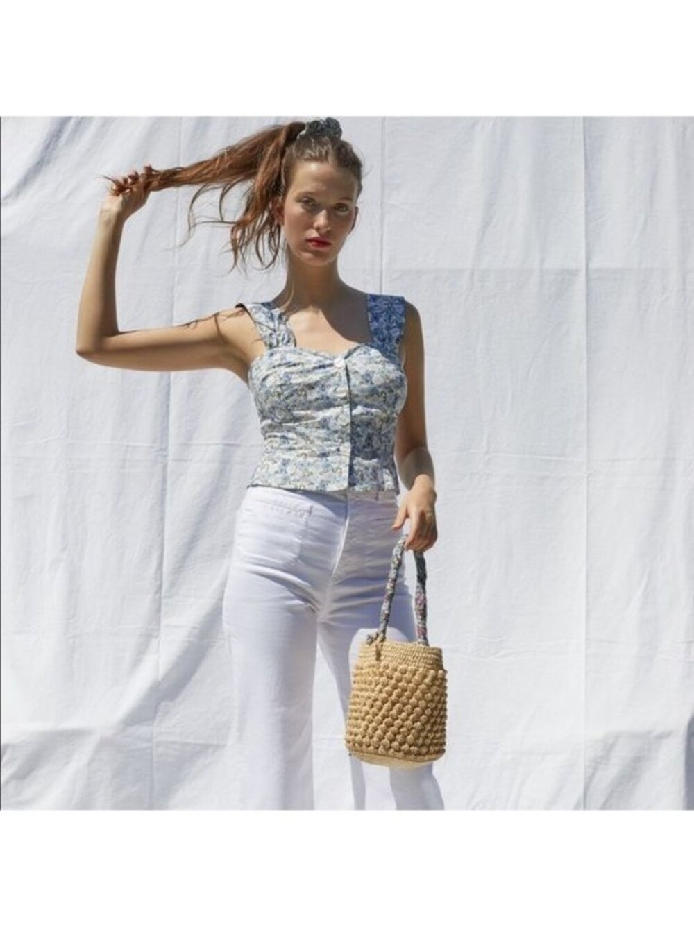 NWOT Rouje Maggie Top - Blue Liberty London Print - Size 38